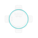 Total Solutions Round Medium Plastic Lid with Teal Seal