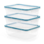 Total Solution® 6-piece Rectangular Plastic Food Storage Set