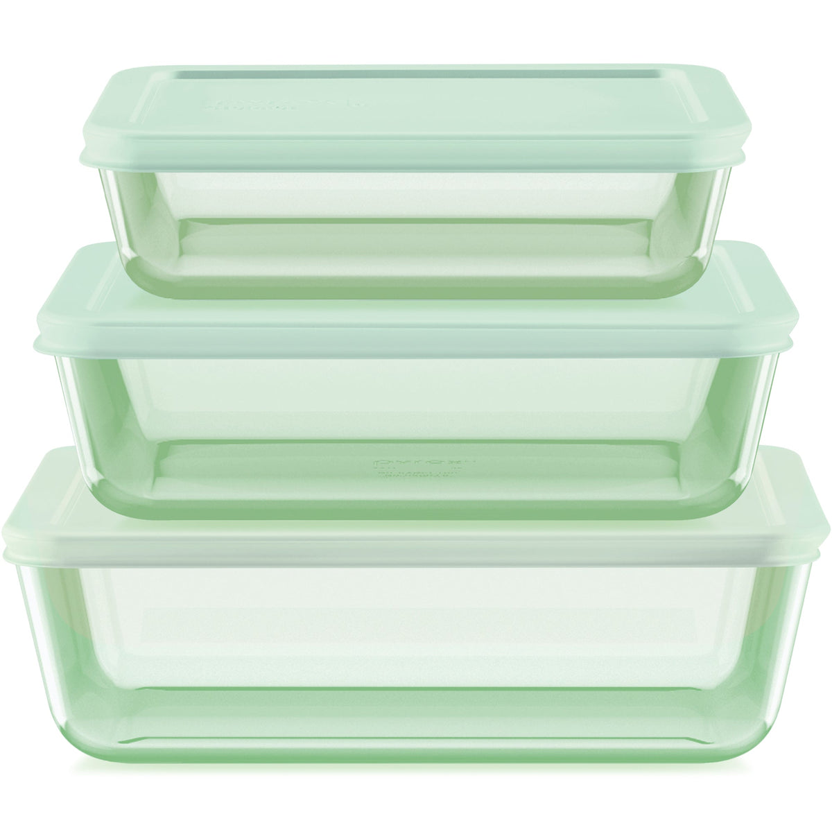 Simply Store Tinted 6-pc Green Rectangle Storage Set