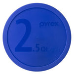 2.5-qt Round Plastic Lid Blue