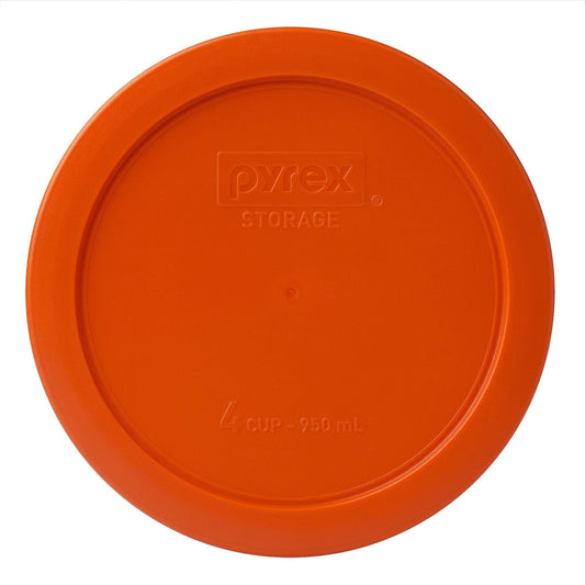 Orange Lid for 4-cup Glass Food Storage Container